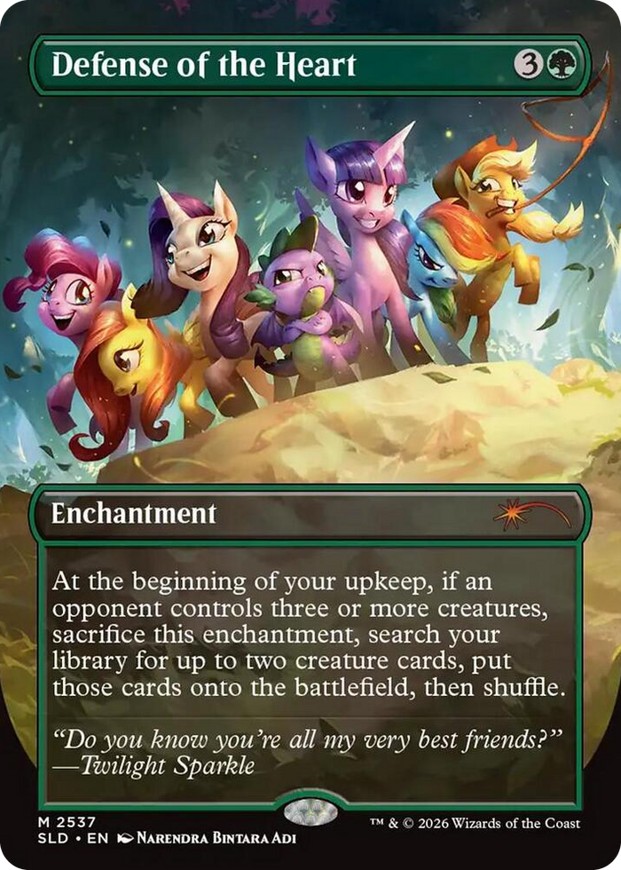 Defense of the Heart #2537 M - Secret Lair Drop Series Pokemon card