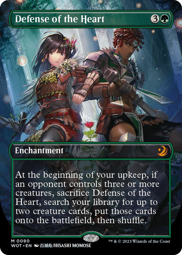 0080 Defense of the Heart (Anime Borderless) M Wilds of Eldraine: Enchanting Tales