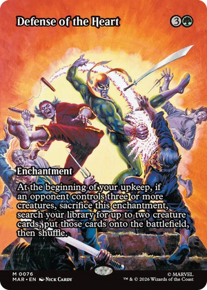 0076 Defense of the Heart (Borderless) M Marvel Universe Eternal-Legal