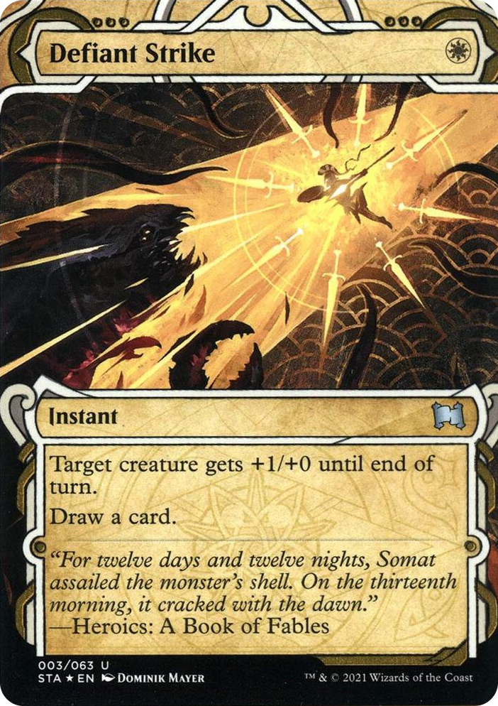 0003 Defiant Strike (Foil Etched) U Strixhaven: Mystical Archive