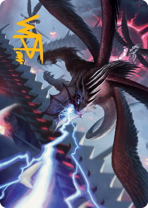 0035 Defiant Thundermaw Art Card (Gold-Stamped Signature) S Art Series: March of the Machine