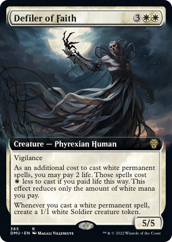 0385 Defiler of Faith (Extended Art) R Dominaria United