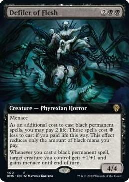 0400 Defiler of Flesh (Extended Art) R Dominaria United