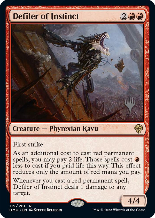 0119 Defiler of Instinct R Promo Pack: Dominaria United