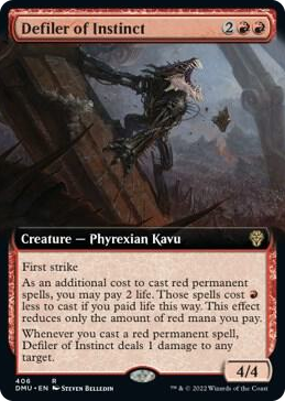 0406 Defiler of Instinct (Extended Art) R Dominaria United