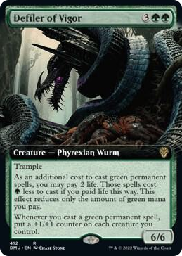 0412 Defiler of Vigor (Extended Art) R Dominaria United