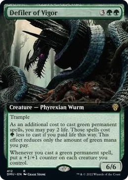 0412 Defiler of Vigor (Extended Art) R Dominaria United
