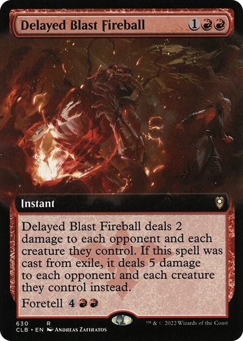 0630 Delayed Blast Fireball (Extended Art) R Commander Legends: Battle for Baldur's Gate