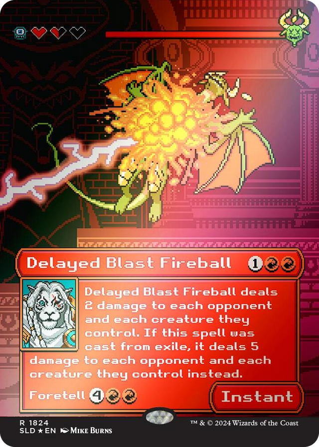 1824 Delayed Blast Fireball (Rainbow Foil) R Secret Lair Drop Series