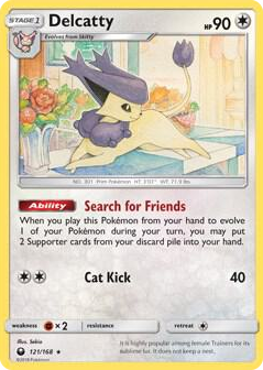 0121 Delcatty - 121/168 (SM Celestial Storm) Rare Deck Exclusives