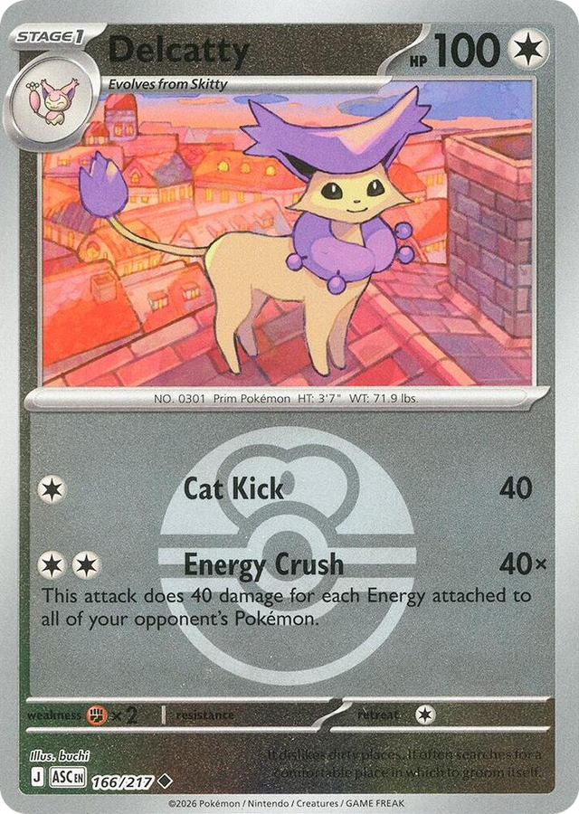 0166 Delcatty (Love Ball) Uncommon Ascended Heroes