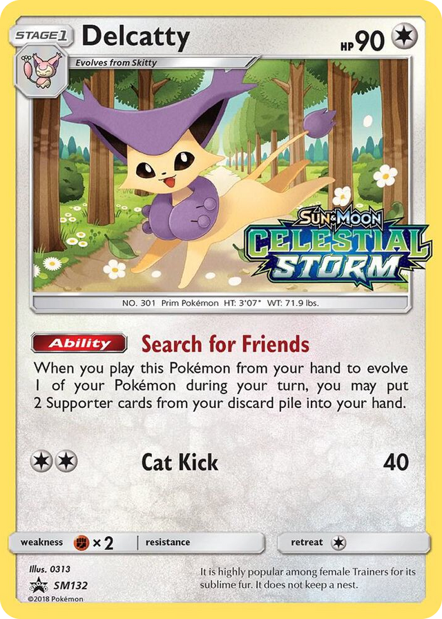 SM132 Delcatty - SM132 (Prerelease) Promo SM Promos