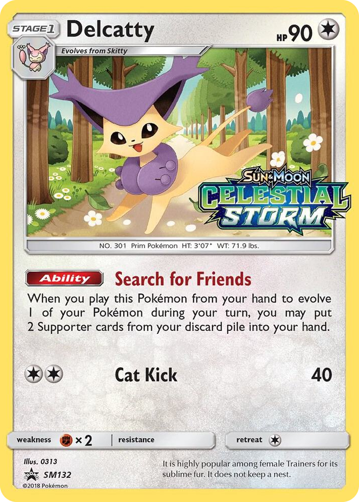 SM132 Delcatty - SM132 (Prerelease) Promo SM Promos