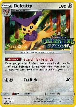 SM132 Delcatty - SM132 (Prerelease) [Staff] Promo SM Promos
