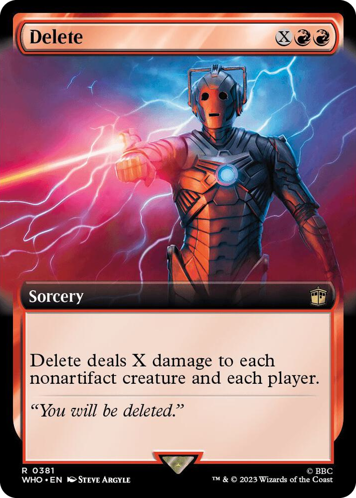 0381 Delete (Extended Art) R Universes Beyond: Doctor Who