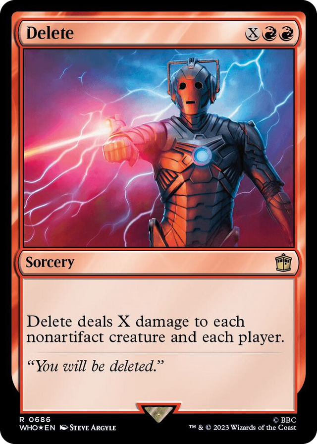 0686 Delete (Surge Foil) R Universes Beyond: Doctor Who