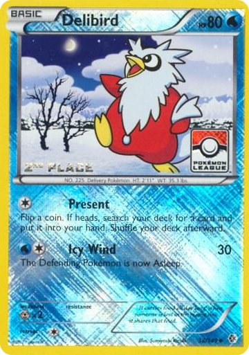 0038 Delibird - 38/149 (Pokemon League) [2nd Place] Promo League & Championship Cards