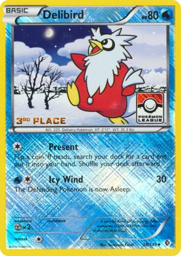 0038 Delibird - 38/149 (Pokemon League) [3rd Place] Promo League & Championship Cards