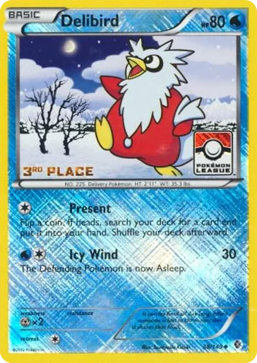 0038 Delibird - 38/149 (Pokemon League) [3rd Place] Promo League & Championship Cards