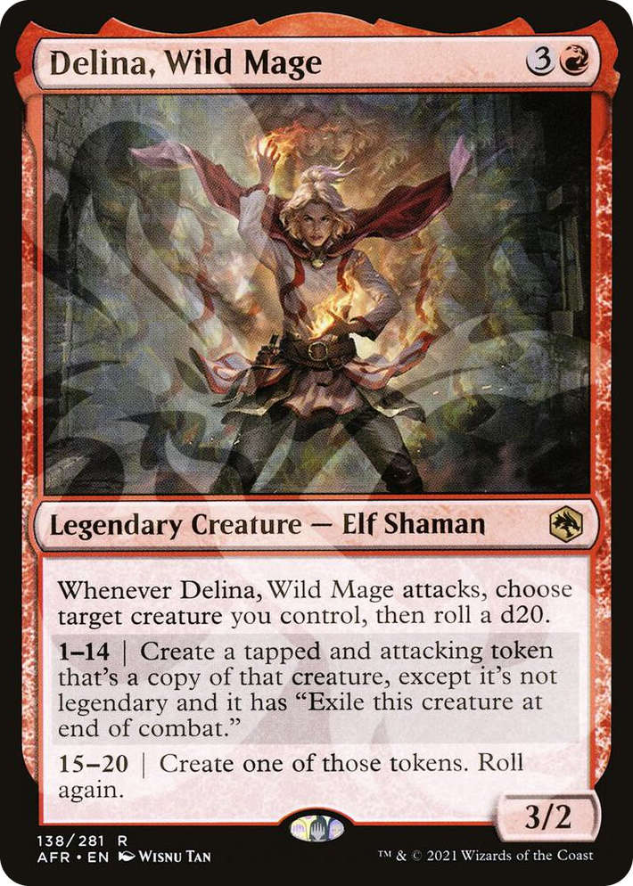 0138 Delina, Wild Mage R AFR Ampersand Promos