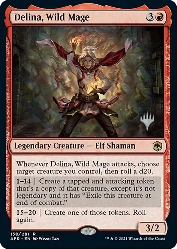 0138 Delina, Wild Mage R Promo Pack: Adventures in the Forgotten Realms