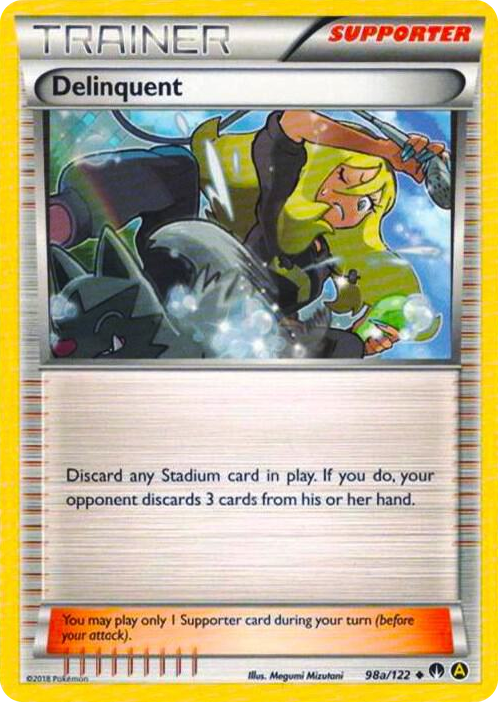 0098a Delinquent - 98a/122 Promo Alternate Art Promos