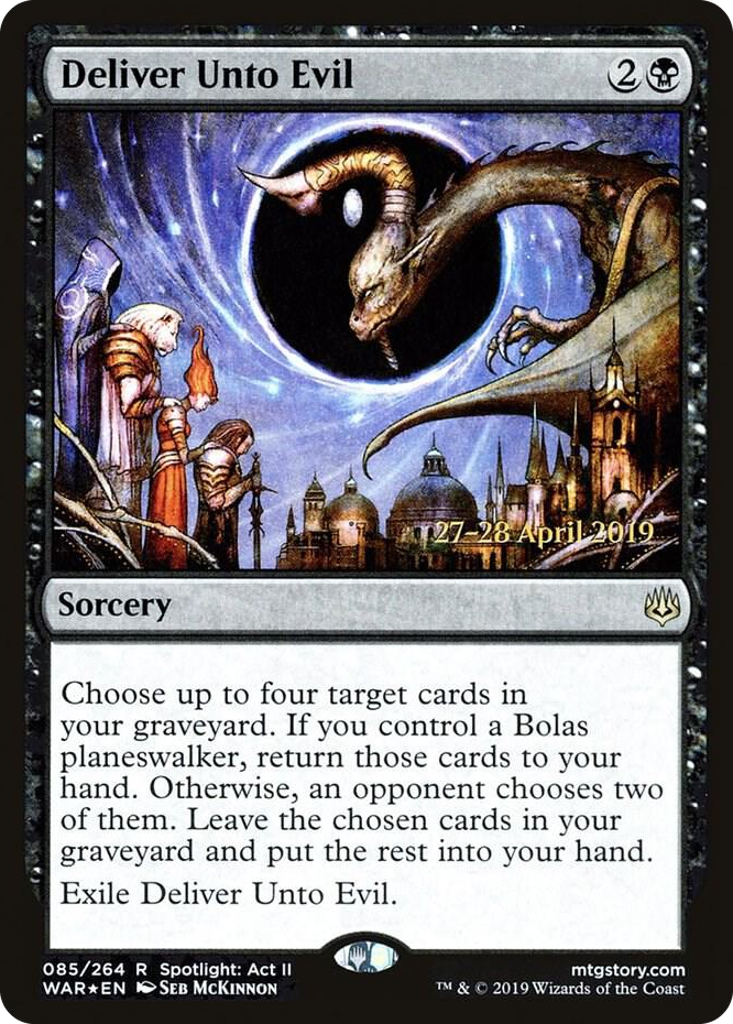 0085 Deliver Unto Evil R Prerelease Cards
