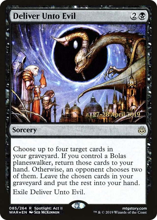 0085 Deliver Unto Evil R Prerelease Cards