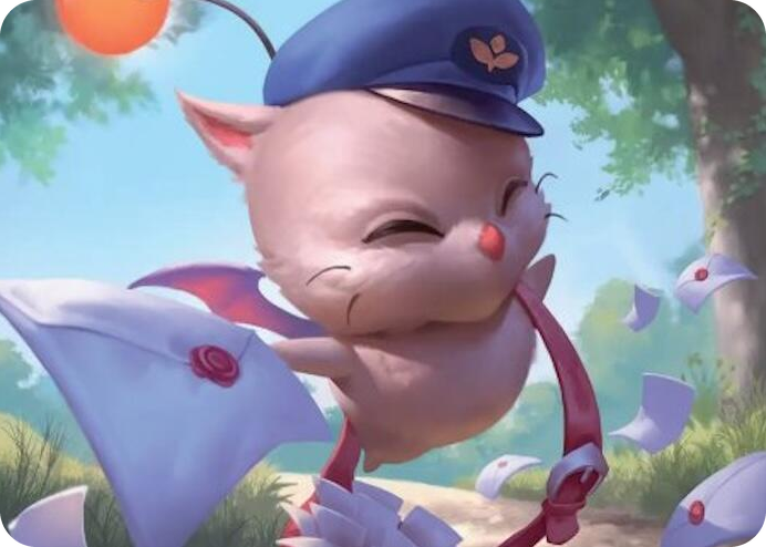 0001 Delivery Moogle Art Card S Art Series: FINAL FANTASY