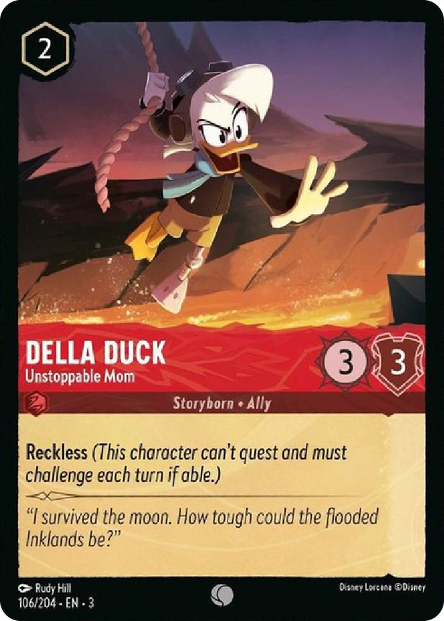 0106 Della Duck - Unstoppable Mom Common Into the Inklands