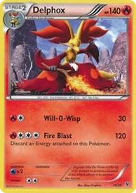 0010 Delphox Common Kalos Starter Set