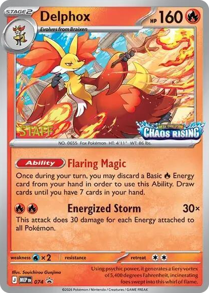 0074 Delphox - 074 [Staff] Promo Mega Evolution Promo