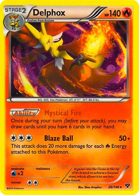 0026 Delphox - 26/146 (Cosmos Holo) Promo Blister Exclusives