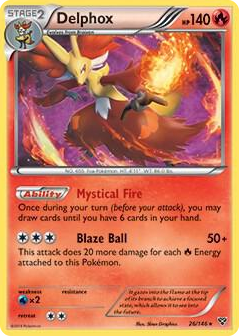 0026 Delphox - 26/146 (XY Base Set) Rare Deck Exclusives