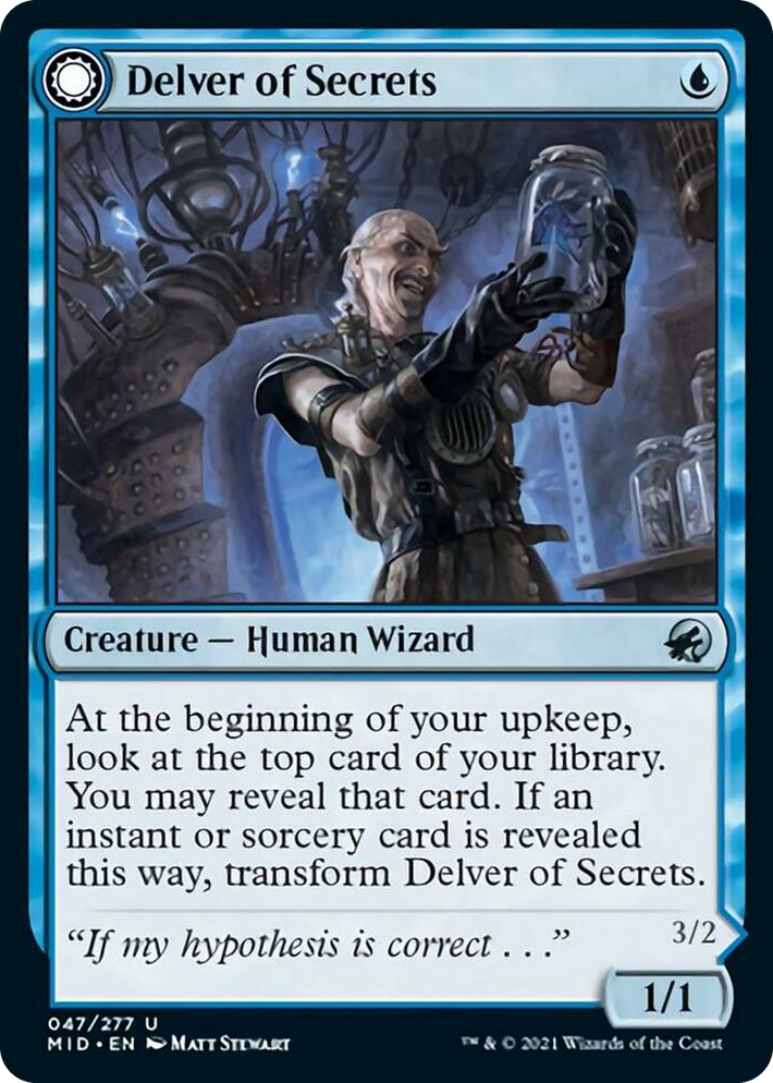 0047 Delver of Secrets U Innistrad: Midnight Hunt