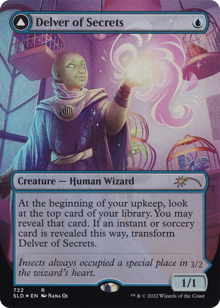 Delver of Secrets (722) #722 R - Secret Lair Drop Series Pokemon card
