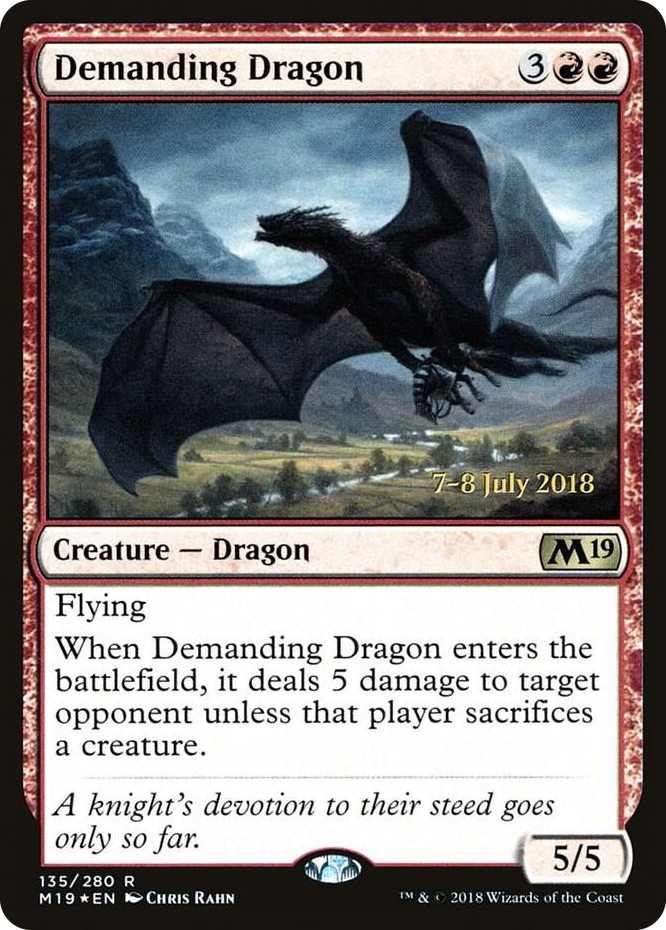 0135 Demanding Dragon R Prerelease Cards