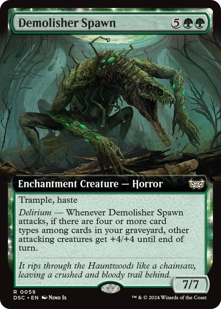 0059 Demolisher Spawn (Extended Art) R Commander: Duskmourn: House of Horror
