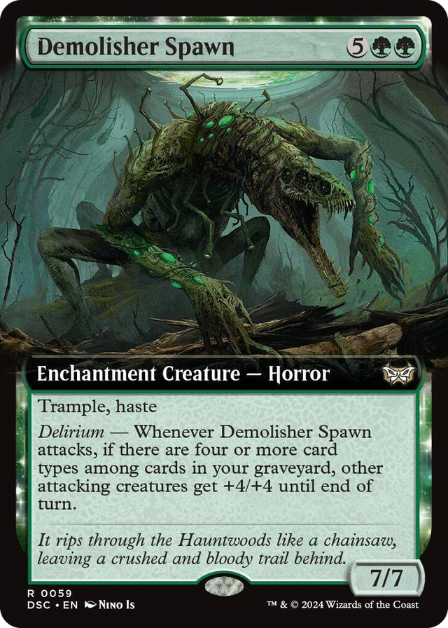 0059 Demolisher Spawn (Extended Art) R Commander: Duskmourn: House of Horror