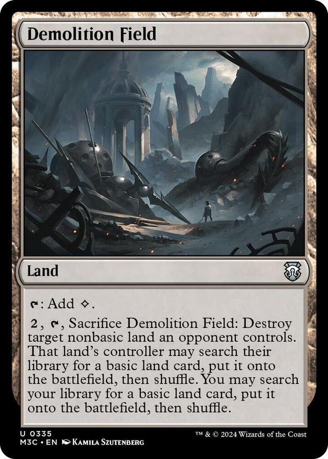 0335 Demolition Field U Commander: Modern Horizons 3