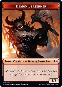 0010 Demon Berserker Token T Kaldheim
