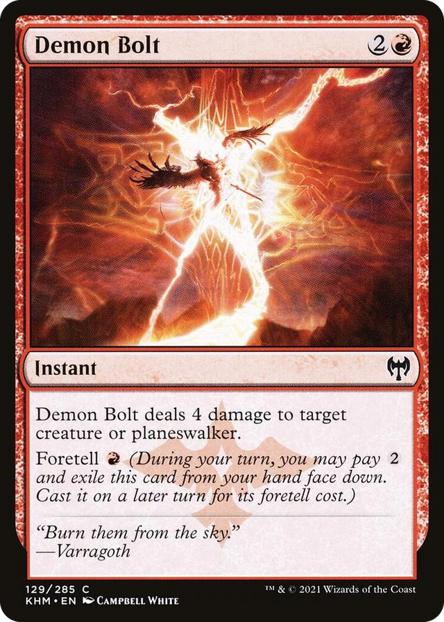 0129 Demon Bolt C Kaldheim