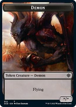 0012 Demon Double-Sided Token T Starter Commander Decks