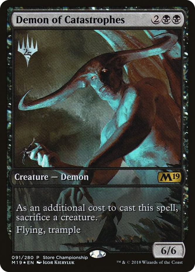 Demon of Catastrophes #91 P - Game Day & Store Championship Promos Pokemon card