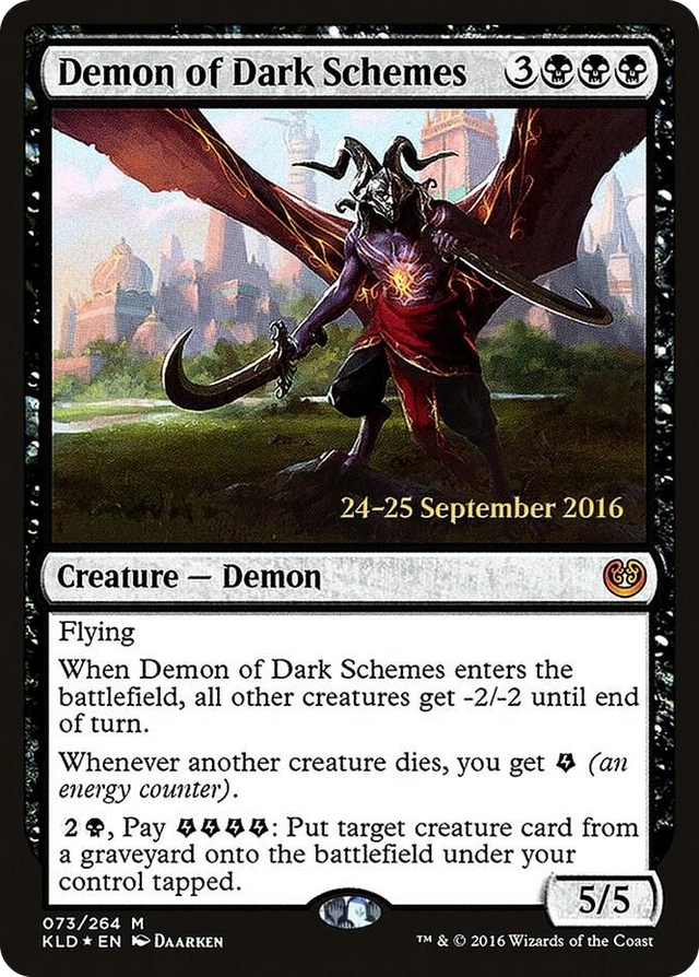 0073 Demon of Dark Schemes M Prerelease Cards