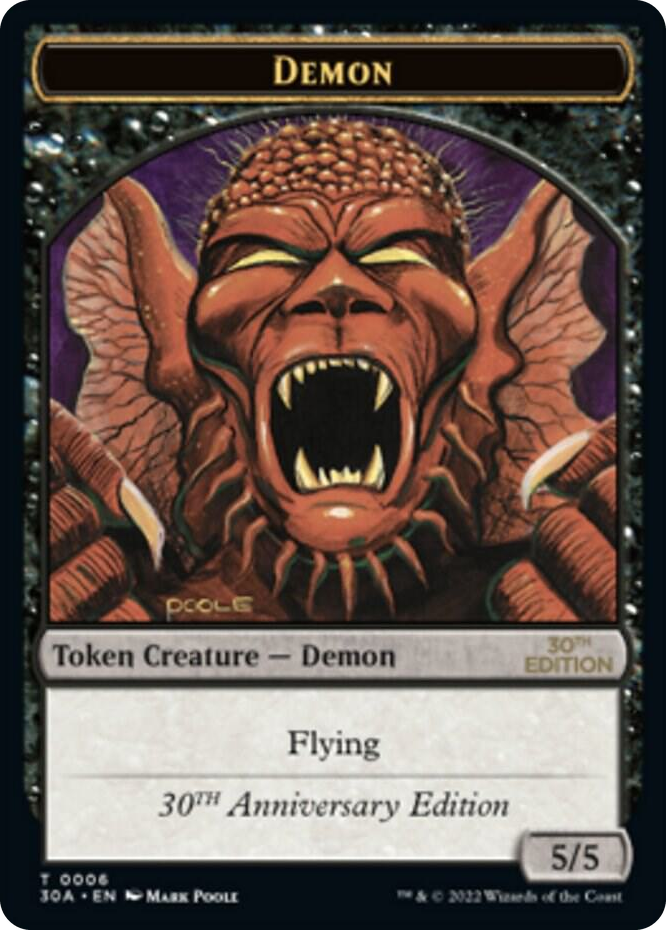 Demon Token #6 T - 30th Anniversary Edition Pokemon card