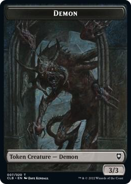 0007 Demon Token T Commander Legends: Battle for Baldur's Gate