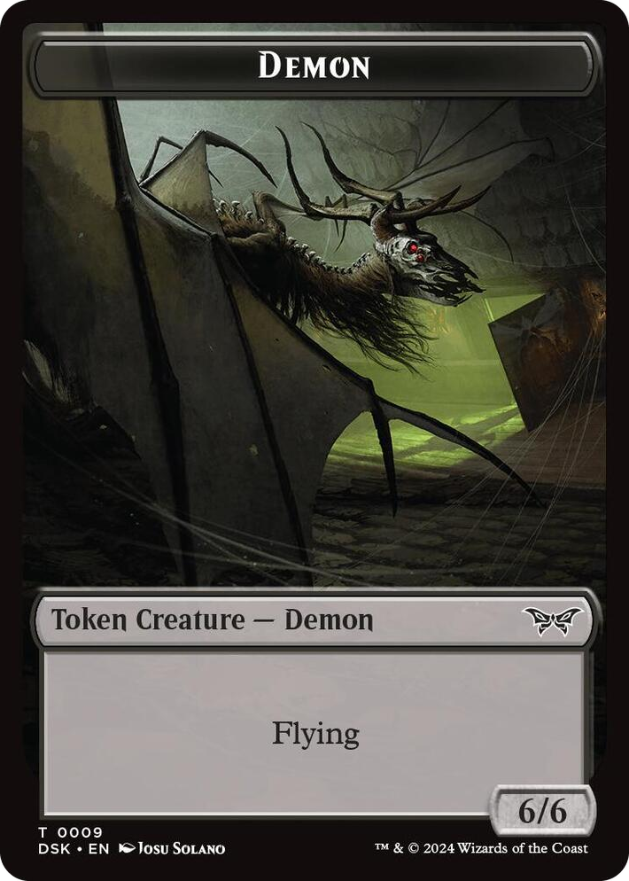 0009 Demon Token T Duskmourn: House of Horror