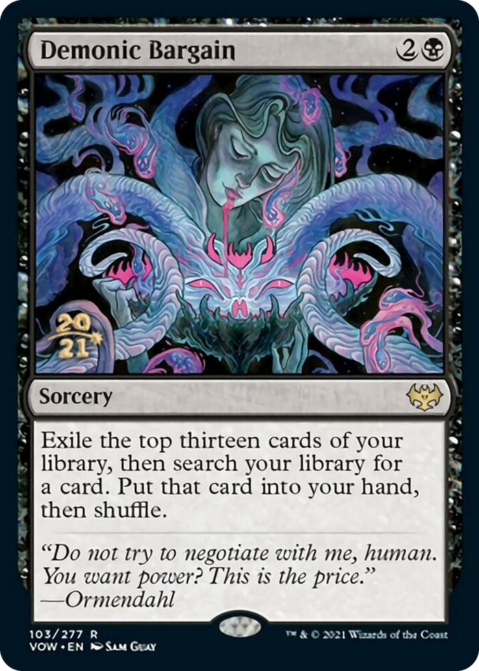 Demonic Bargain #103 R - Prerelease Cards Pokemon card