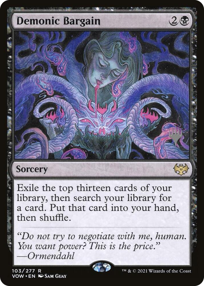 0103 Demonic Bargain R Promo Pack: Duskmourn: House of Horror